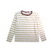 A White Long Sleeve Tops from Crewcuts in size 7Y for girl. (Front View)