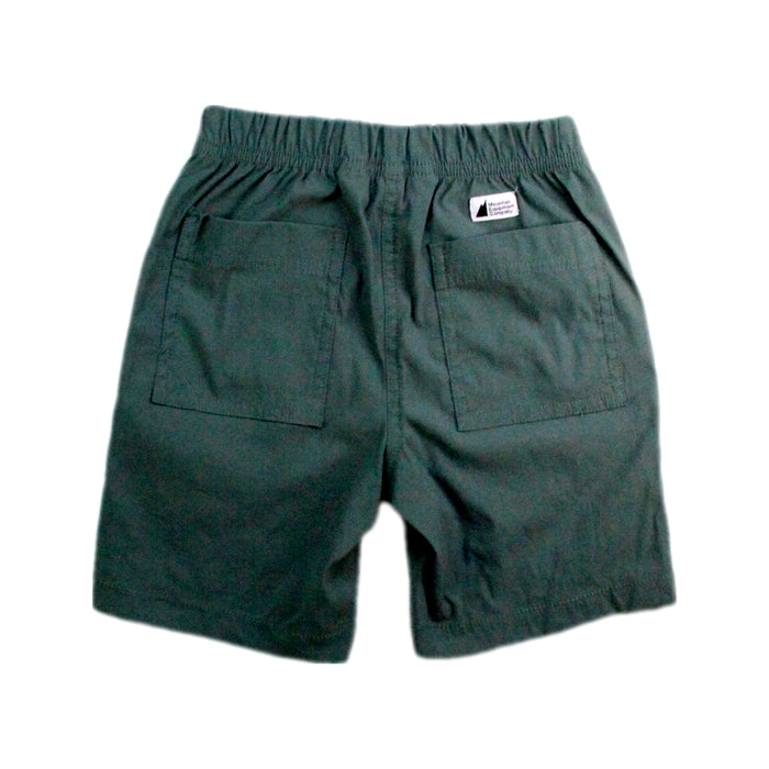 A Green Shorts from Mountain Equipment Company in size 4T for boy. (Back View)
