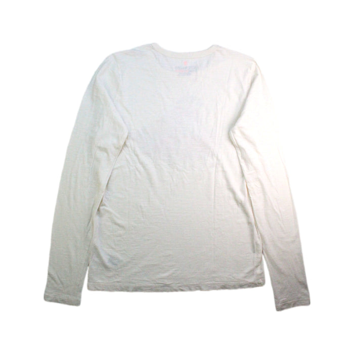 A White Long Sleeve Tops from Crewcuts in size 12Y for girl. (Back View)