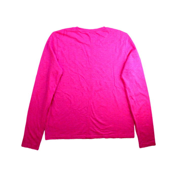 A Pink Long Sleeve T Shirts from Crewcuts in size 12Y for girl. (Back View)
