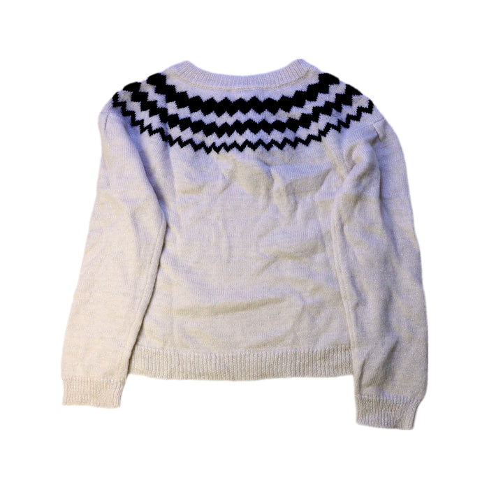 A Beige Knit Sweaters from Jacadi in size 6T for girl. (Back View)