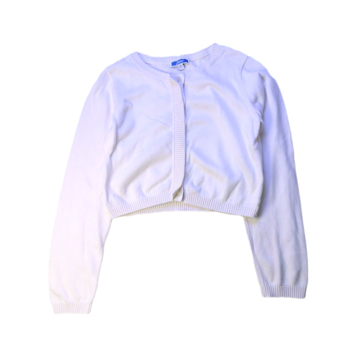 A White Cardigans from Jacadi in size 8Y for girl. (Front View)