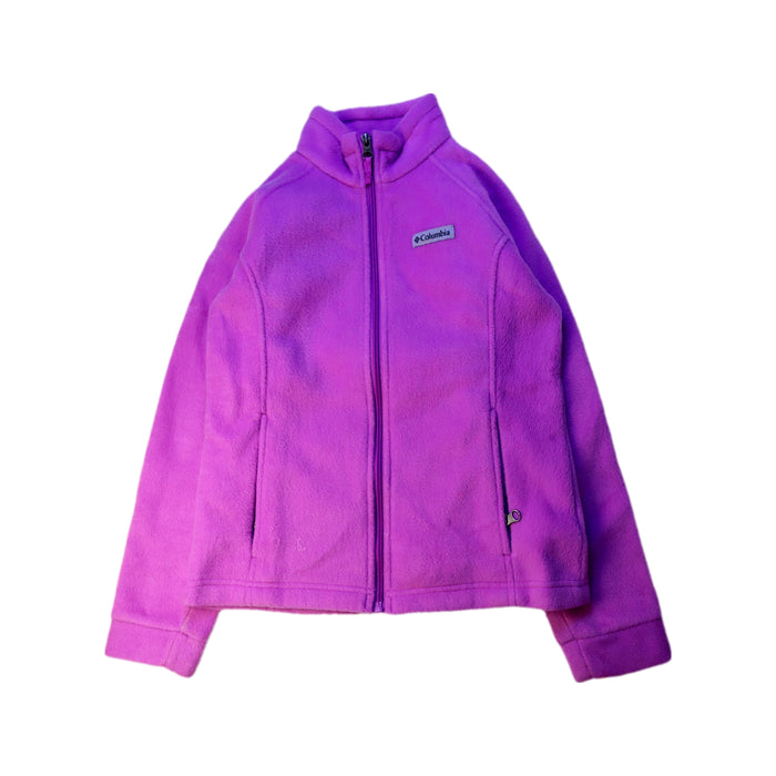 A Purple Lightweight Jackets from Columbia in size 10Y for girl. (Front View)