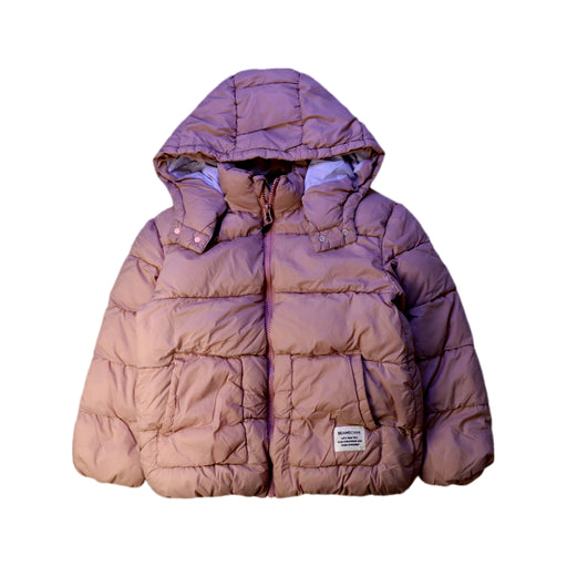 A Pink Puffer/Quilted Coats & Outerwear from BEAMS in size 7Y for girl. (Front View)