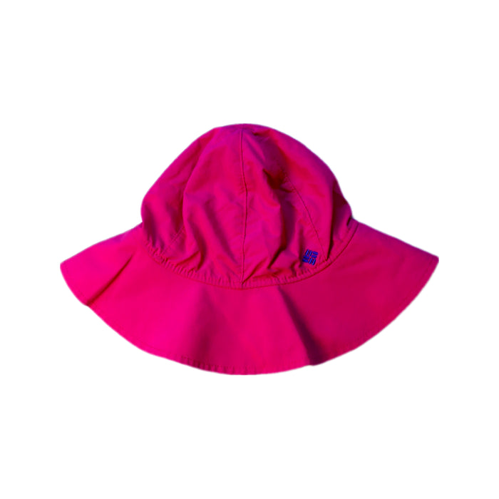 A Pink Sun Hats from Columbia in size 12-18M for neutral. (Front View)
