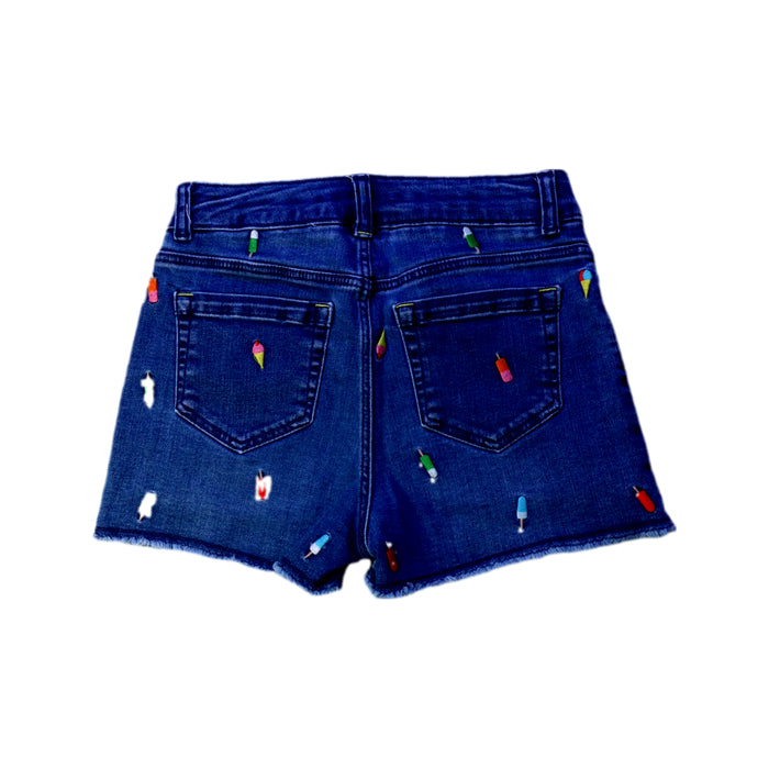 A Blue Shorts from Boden in size 11Y for girl. (Back View)