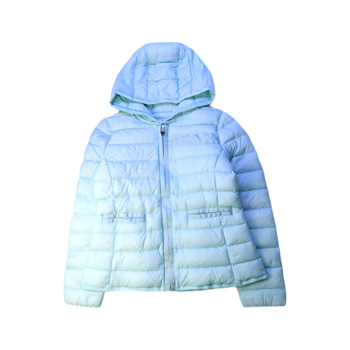 A Blue Puffer/Quilted Coats & Outerwear from Fila in size 12Y for girl. (Front View)