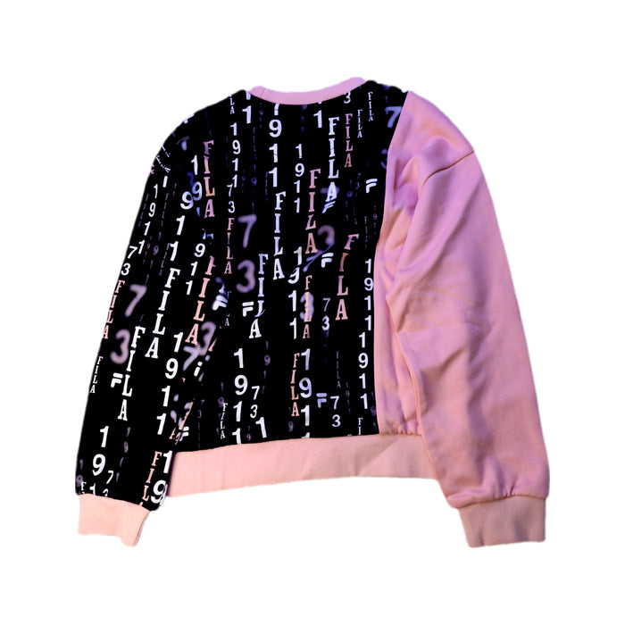 A Pink Crewneck Sweatshirts from Fila in size 12Y for girl. (Back View)