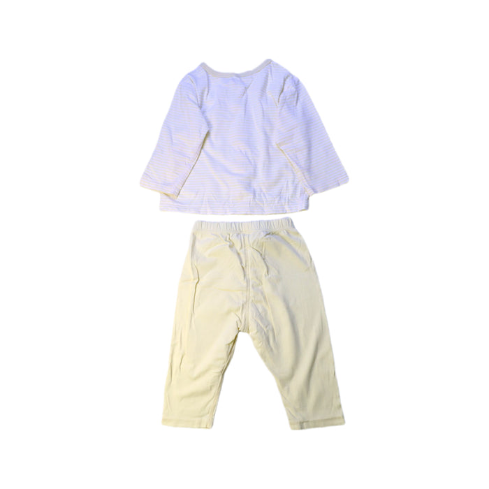 A White Pants Sets from Balabala in size 6-12M for neutral. (Back View)