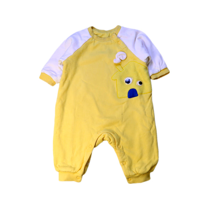 A Yellow Long Sleeve Rompers from Balabala in size 3-6M for neutral. (Front View)