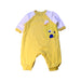 A Yellow Long Sleeve Rompers from Balabala in size 3-6M for neutral. (Front View)