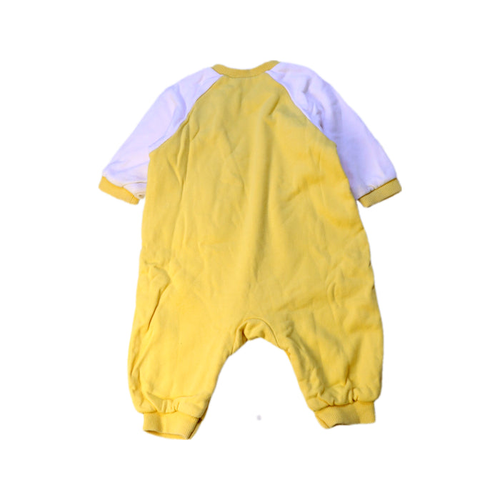 A Yellow Long Sleeve Rompers from Balabala in size 3-6M for neutral. (Back View)