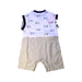 A Beige Sleeveless Rompers from Balabala in size 12-18M for boy. (Back View)