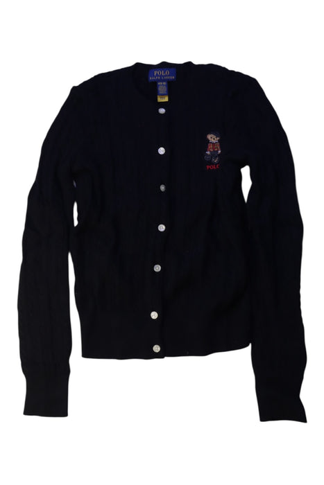 A Black Cardigans from Polo Ralph Lauren in size 8Y for girl. (Front View)