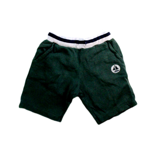 A Green Shorts from Petit Bateau in size 5T for boy. (Front View)
