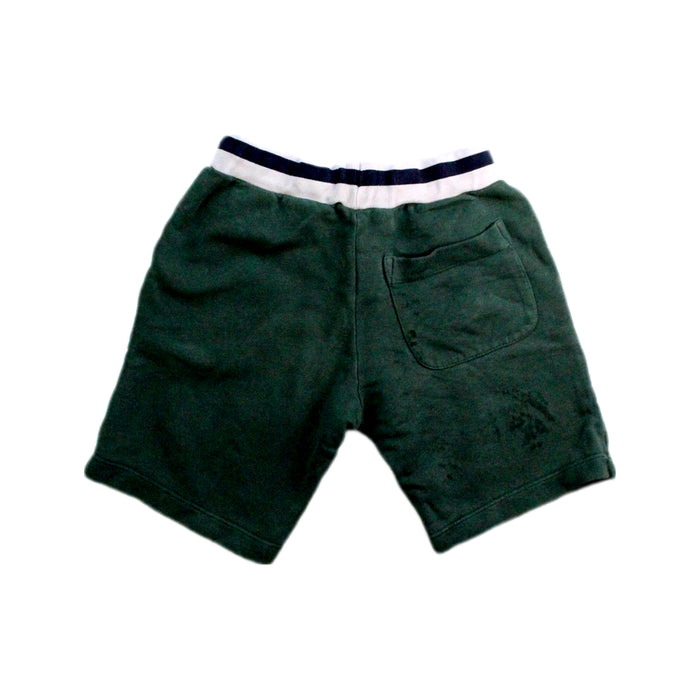 A Green Shorts from Petit Bateau in size 5T for boy. (Back View)
