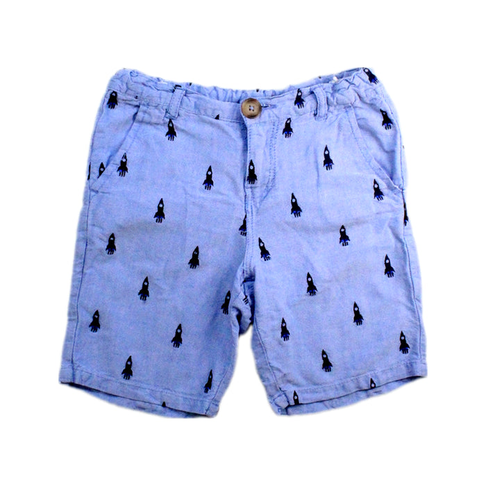A Blue Shorts from Seed in size 7Y for boy. (Front View)