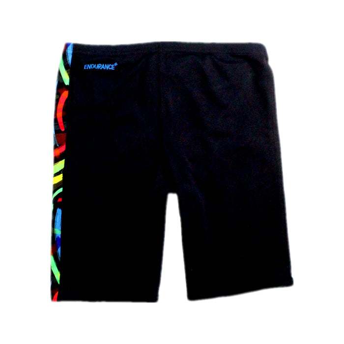 A Black Swim Shorts from Speedo in size 7Y for boy. (Back View)