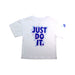 A White Short Sleeve T Shirts from Nike in size 6T for girl. (Front View)