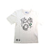 A White Short Sleeve T Shirts from Adidas in size 5T for boy. (Front View)