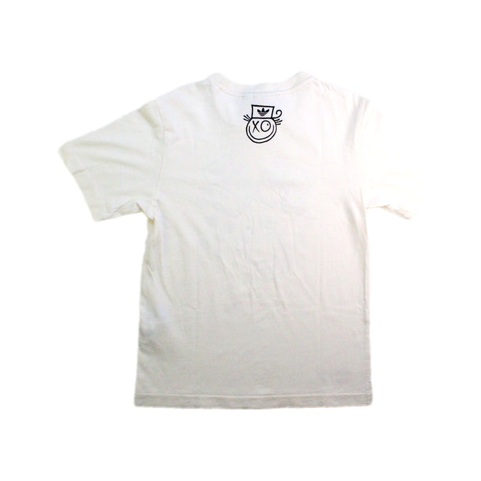 A White Short Sleeve T Shirts from Adidas in size 5T for boy. (Back View)