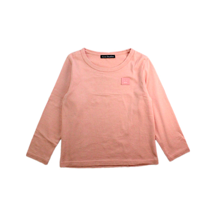 A Pink Long Sleeve Tops from Acne Studios in size 4T for boy. (Front View)