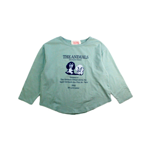 A Blue Long Sleeve T Shirts from The Animals Observatory in size 6T for neutral. (Front View)