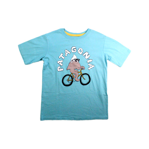 A Blue Short Sleeve T Shirts from Patagonia in size 5T for boy. (Front View)