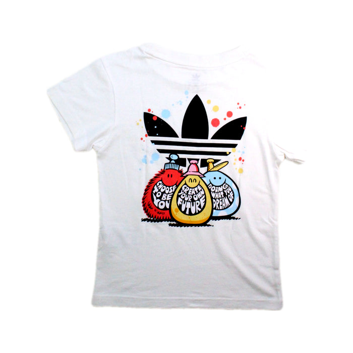 A White Short Sleeve T Shirts from Adidas in size 5T for neutral. (Back View)