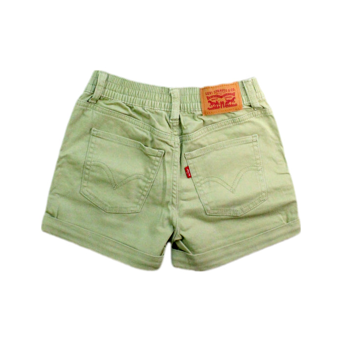 A Green Shorts from Levi's in size 7Y for boy. (Back View)