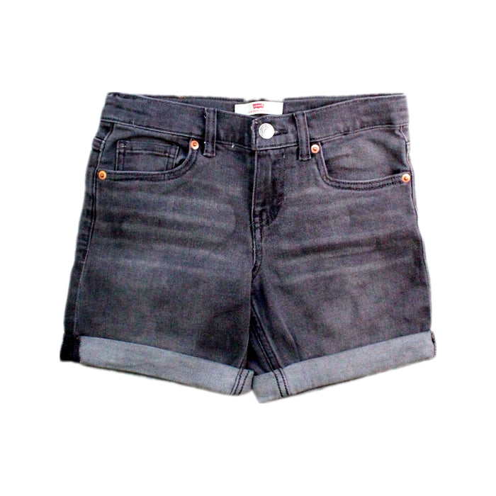A Black Shorts from Levi's in size 7Y for boy. (Front View)