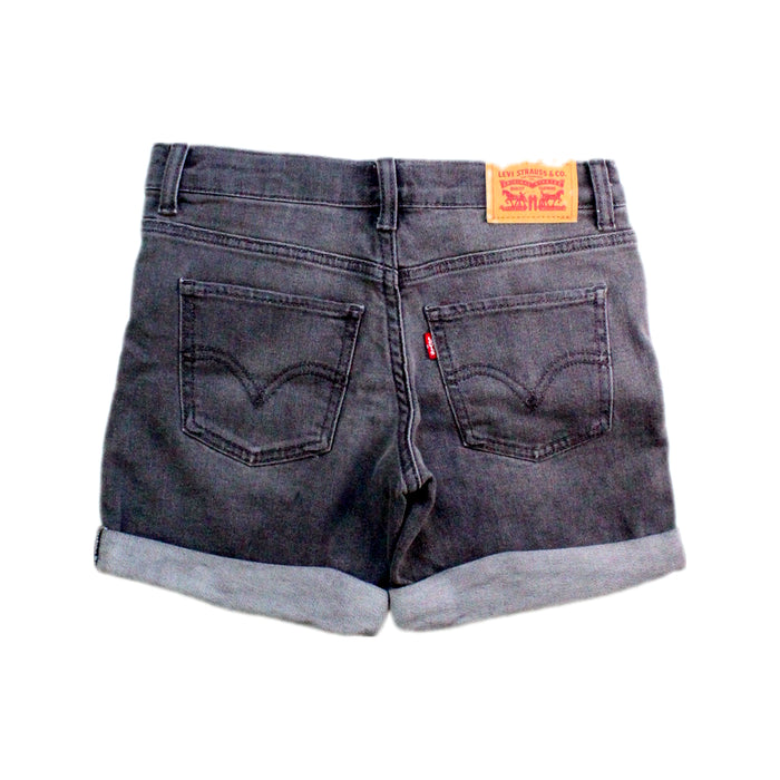 A Black Shorts from Levi's in size 7Y for boy. (Back View)