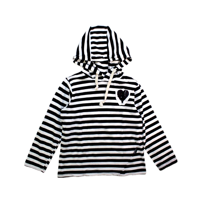 A Black Hooded Sweatshirts from Nununu in size 4T for girl. (Front View)