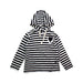 A Black Hooded Sweatshirts from Nununu in size 4T for girl. (Front View)
