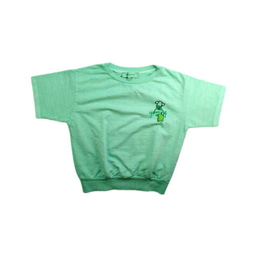 A Green Short Sleeve T Shirts from weekend house kids. in size 5T for girl. (Front View)