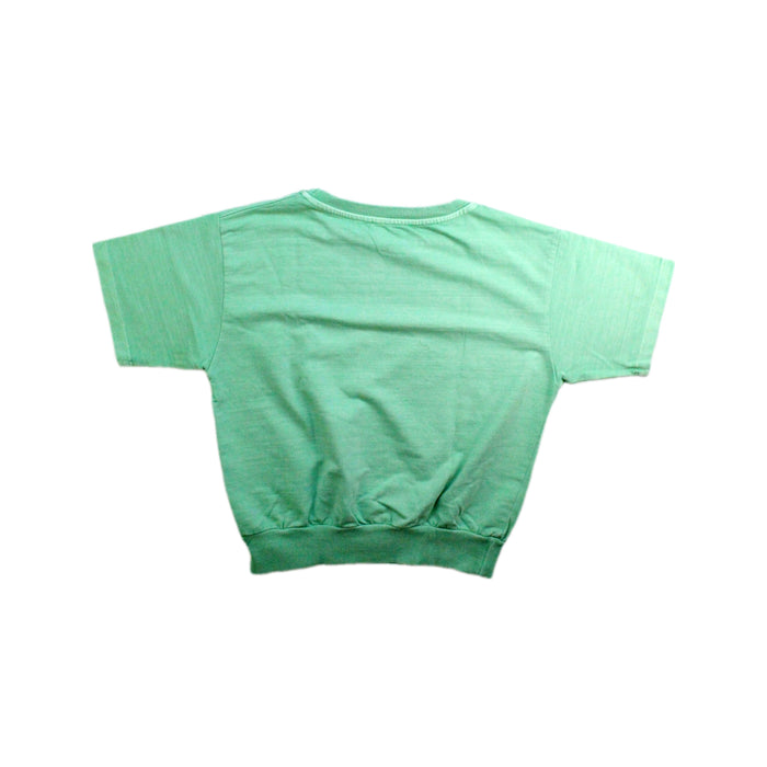 A Green Short Sleeve T Shirts from weekend house kids. in size 5T for girl. (Back View)