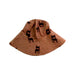 A Brown Sun Hats from weekend house kids. in size 7Y for neutral. (Front View)