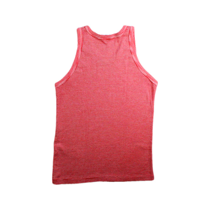 A Red Sleeveless T Shirts from Petit Bateau in size 12Y for boy. (Back View)