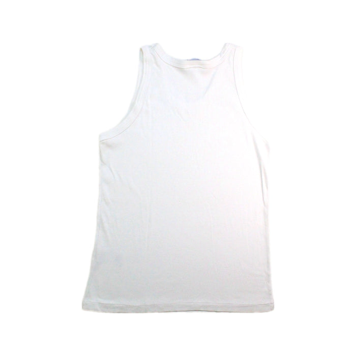 A White Sleeveless T Shirts from Petit Bateau in size 12Y for boy. (Back View)