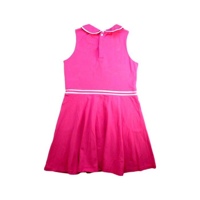 A Pink Sleeveless Dresses from Jacadi in size 10Y for girl. (Back View)