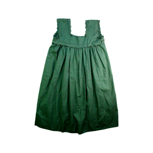 A Green Sleeveless Dresses from Cyrillus in size 10Y for girl. (Front View)