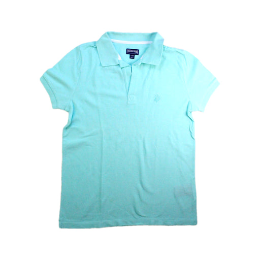 A Blue Short Sleeve Polos from Vilebrequin in size 14Y for boy. (Front View)