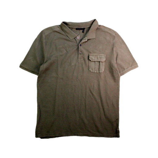 A Green Short Sleeve Polos from IKKS in size 14Y for boy. (Front View)