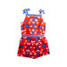 A Red Sleeveless Rompers from Jacadi in size 12Y for girl. (Back View)