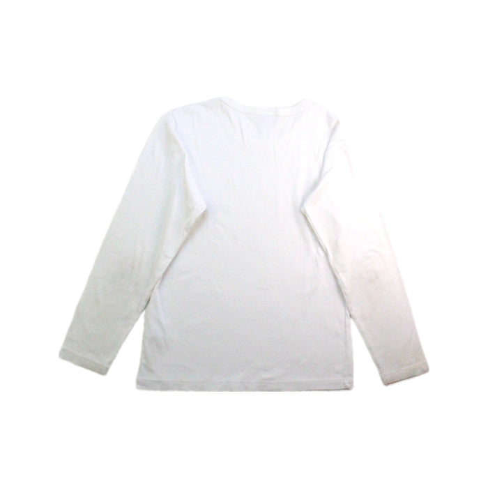 A White Long Sleeve T Shirts from Petit Bateau in size 10Y for neutral. (Back View)