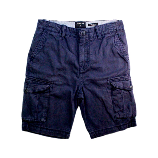 A Navy Shorts from Quiksilver in size 12Y for boy. (Front View)