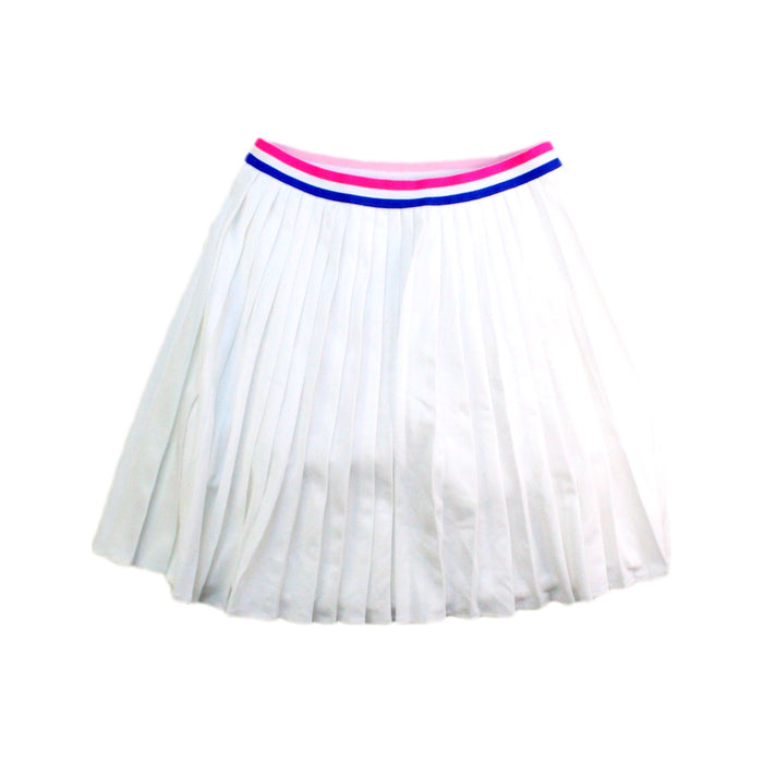 A White Mid Skirts from Jacadi in size 10Y for girl. (Front View)
