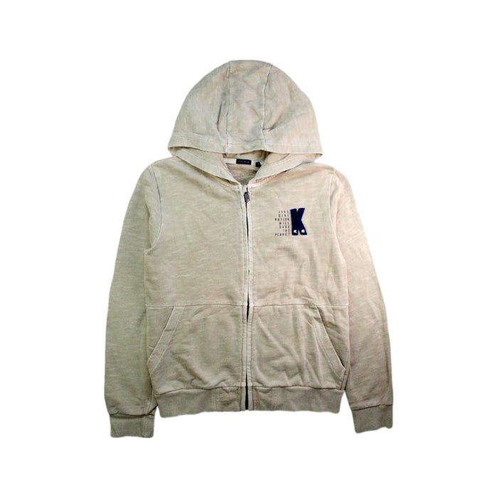A Beige Hooded Sweatshirts from IKKS in size 14Y for boy. (Front View)