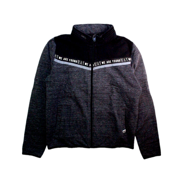A Black Lightweight Jackets from IKKS in size 14Y for boy. (Front View)