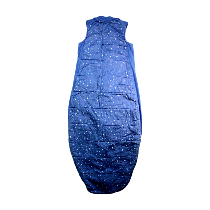A Blue Sleepsacs from ErgoPouch in size 2T for neutral. (Back View)